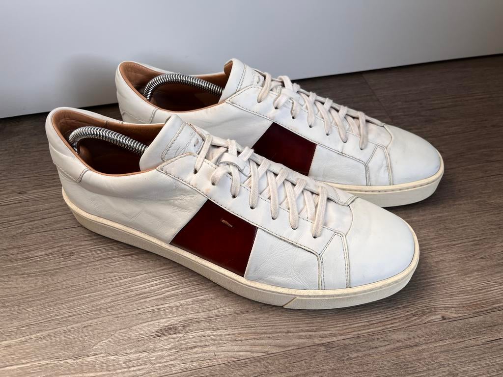 Santoni sneakers maat 10 / 44, Santoni, Santoni, Wit, Ophalen of Verzenden