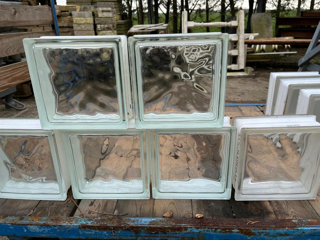 Glazen bouwstenen helder glas, Doe-het-zelf en Verbouw, Ophalen, Zo goed als nieuw, Overige typen