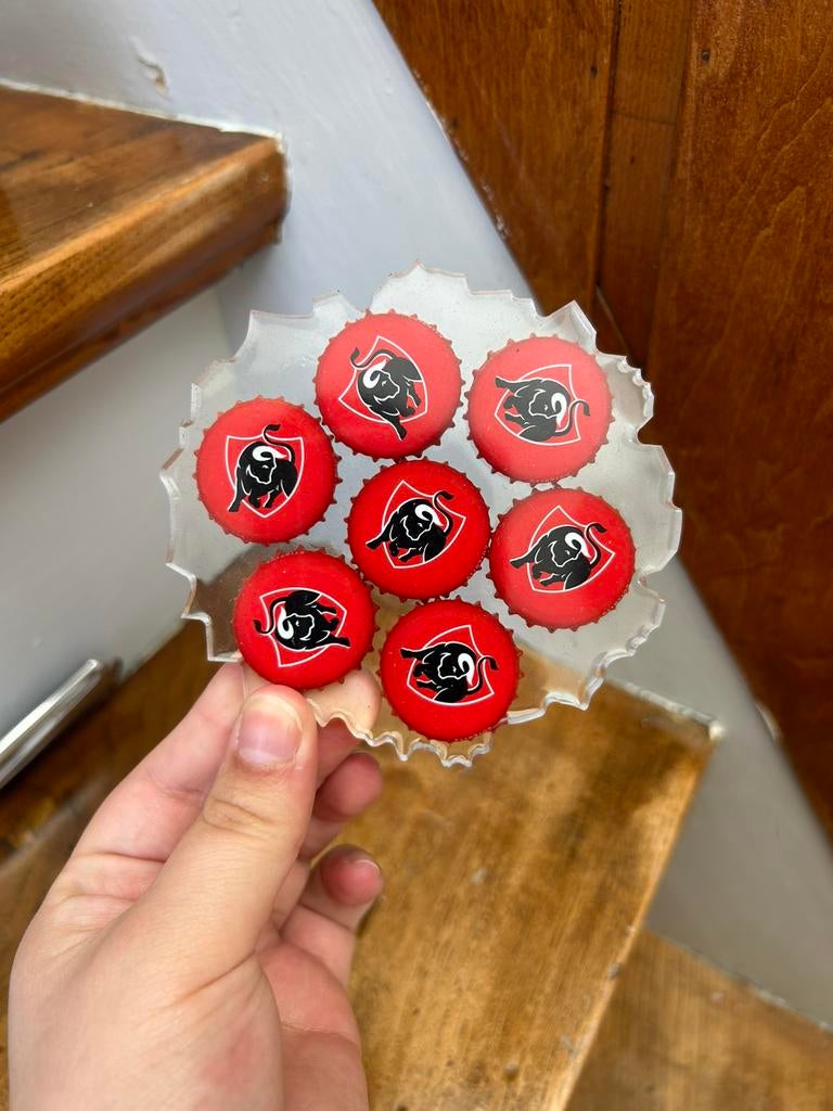 Jupiler dopjes plaatje, Ophalen of Verzenden, Zo goed als nieuw, Overige typen, Jupiler