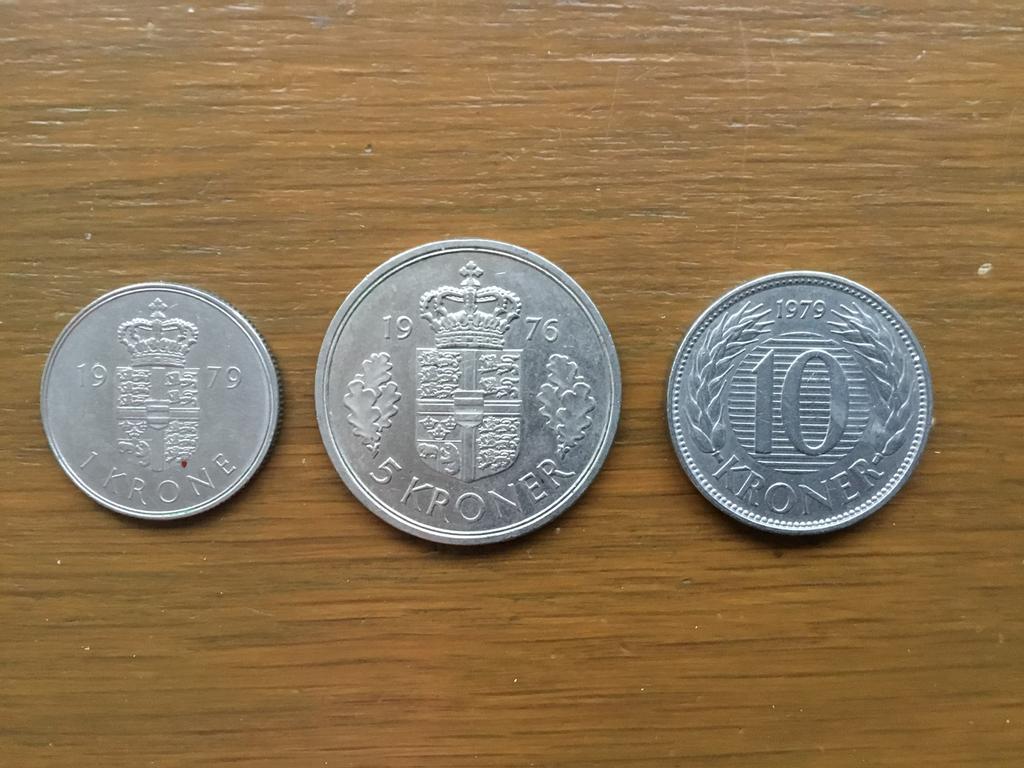 Munten Denemarken Margretha  II, Ophalen of Verzenden, Overige landen, Overige waardes