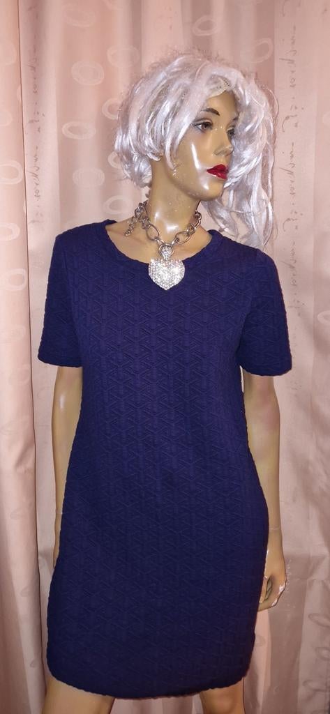 Donkerblauwe jurk met korte mouwen van Noa Noa maat M zgan, Maat 38/40 (M), Blauw, Noa noa, Ophalen of Verzenden