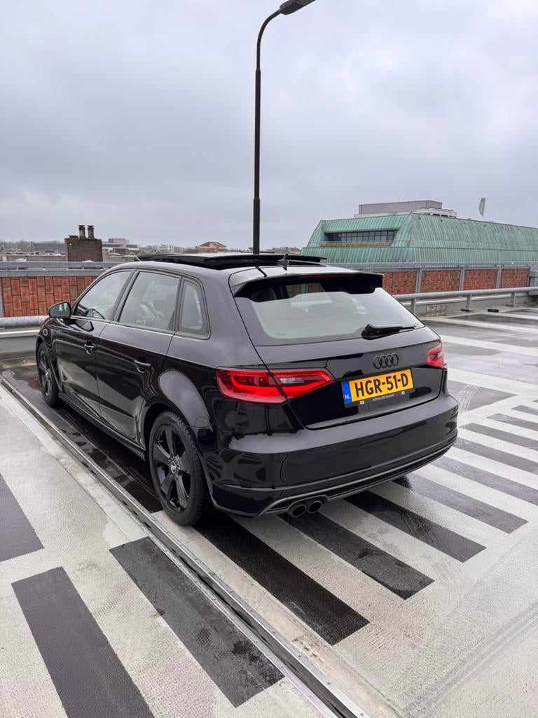 Audi A3 1.4 TFSI S-Line 2013 APK Automaat Panoramadak Cruise, Auto's, Audi, Euro 5, Zwart, Leder, 1395 cc
