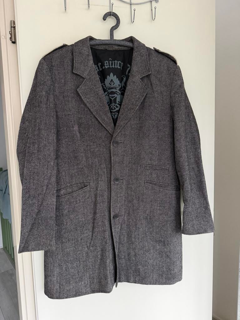 Heren jas maat L, Ophalen of Verzenden, Zo goed als nieuw, Maat 52/54 (L), Blauw