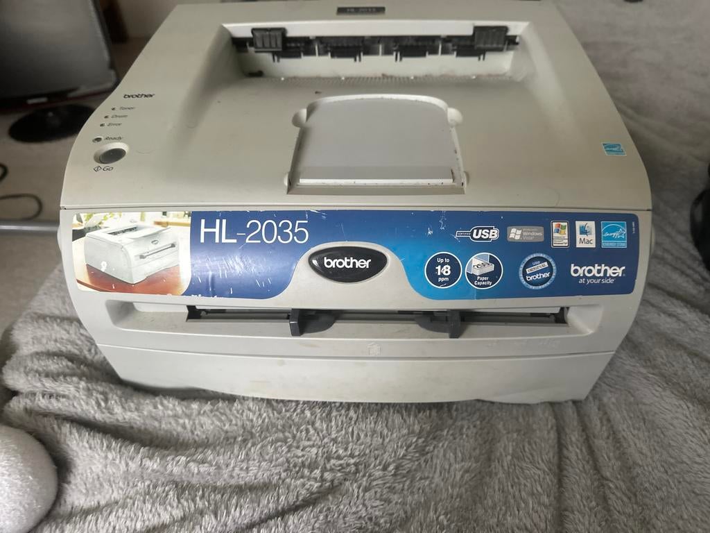Brother HL-2035 Laserprinter - Zwart-wit weinig gebruikt, Zwart-en-wit printen, Gebruikt, Printer, Ophalen of Verzenden