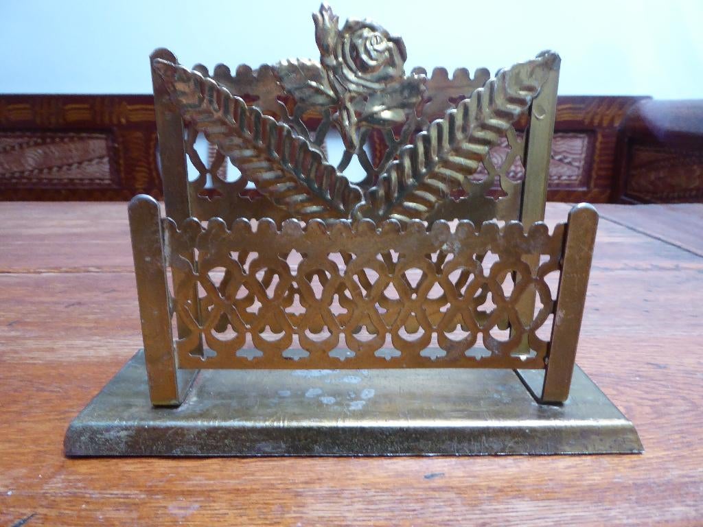 Vintage metalen brievenhouder, Ophalen of Verzenden