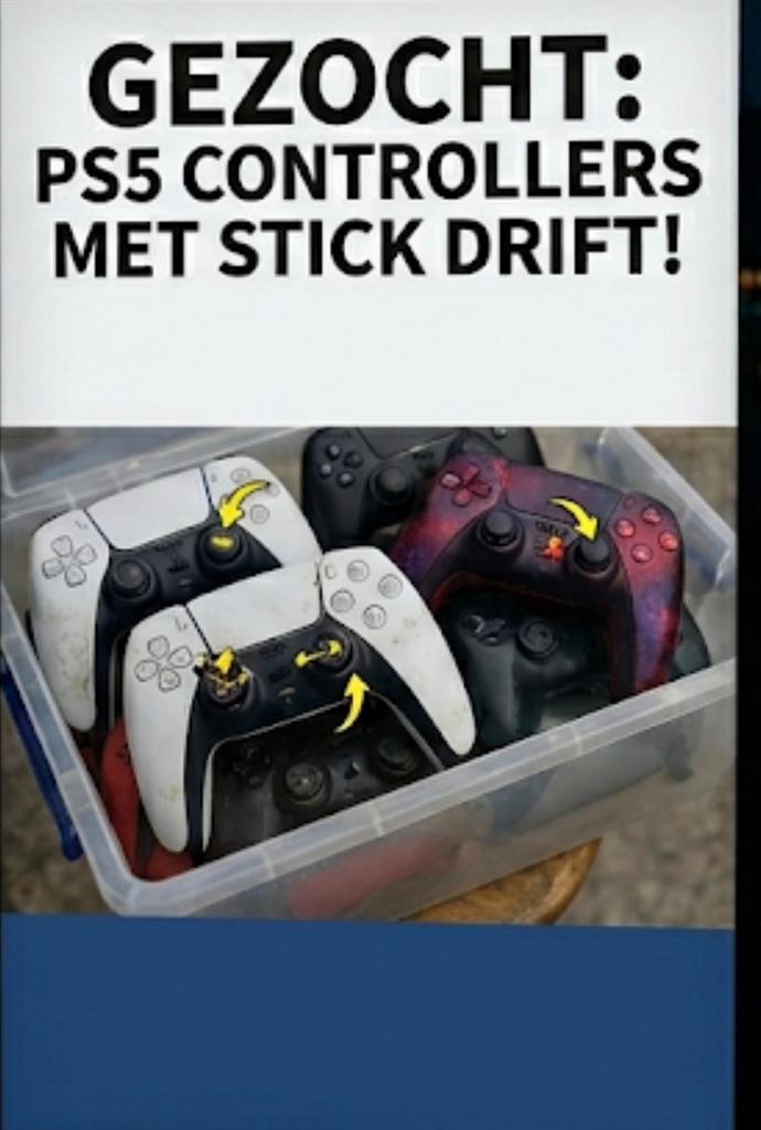 PlayStation 5 controller gezocht, Ophalen of Verzenden, Zo goed als nieuw
