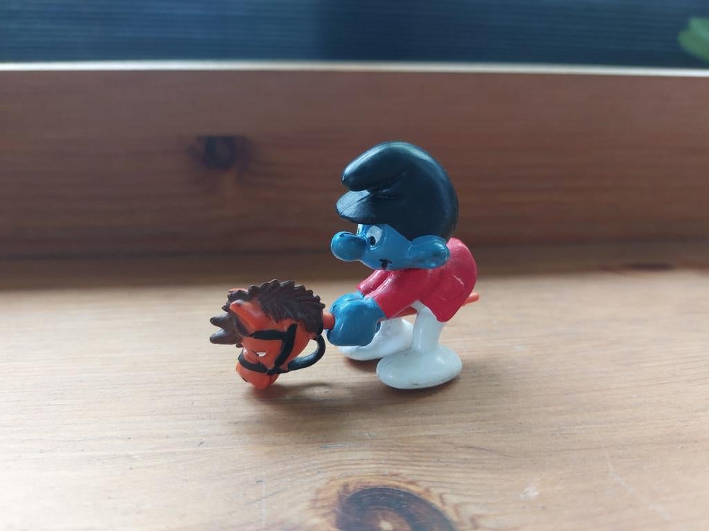 Smurf op stokpaard 40214 De Smurfen, Verzamelen, Ophalen of Verzenden
