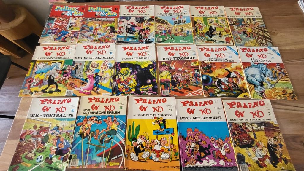 Paling en Ko stripboeken collectie (20 stuks), Boeken, Stripboeken, Ophalen