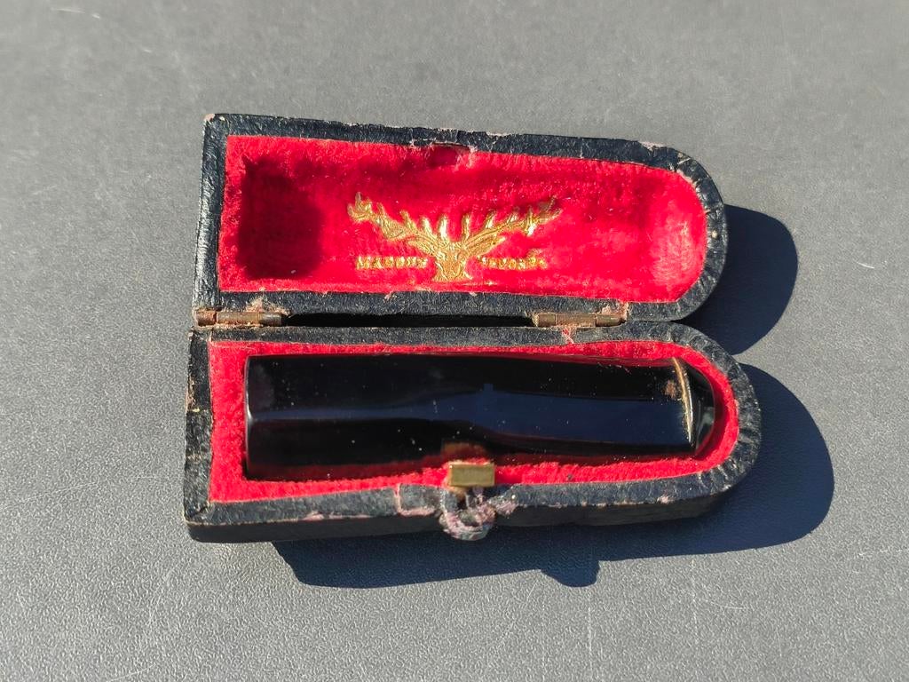 Vintage Sigaren mondstuk in doos, Ophalen, Gebruikt