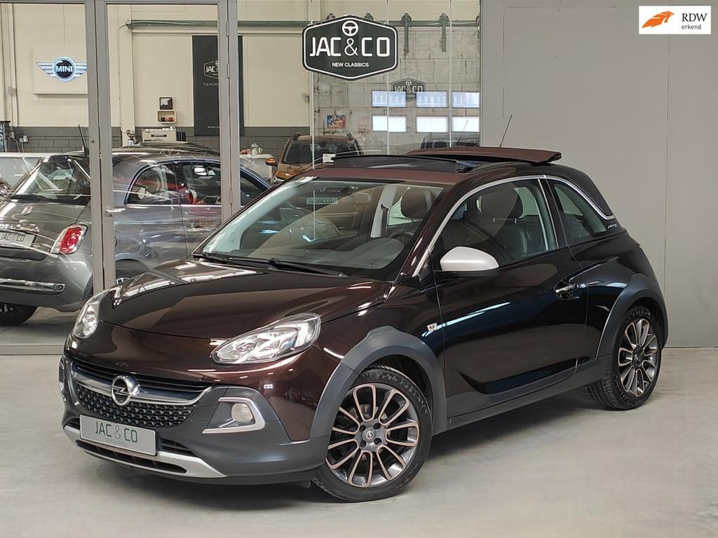 Opel ADAM 1.0T Rocks - Navi- Cabrio - Stoelverw., Auto's, Voorwielaandrijving, ADAM, Gebruikt, Zwart