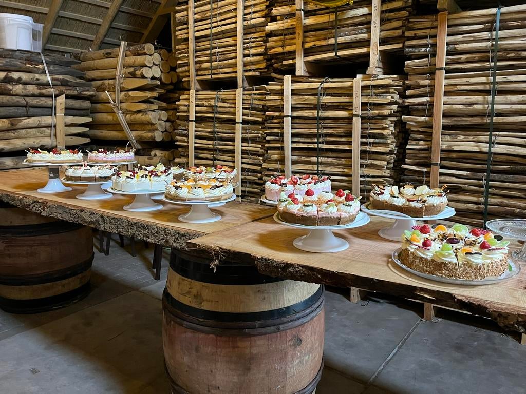 Dikke Douglas plank Boomstamplank Schaaldeel, Ophalen of Verzenden, Nieuw, 250 cm of meer, Planken