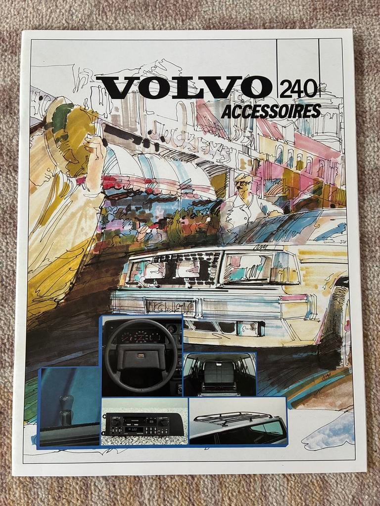 Volvo 240 accessoires brochure 1986, Boeken, Ophalen of Verzenden, Zo goed als nieuw, Volvo