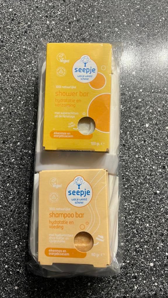 Seepje set, shampoo bar, shower bar met houder NIEUW!, Ophalen of Verzenden, Nieuw, Bad & Douche