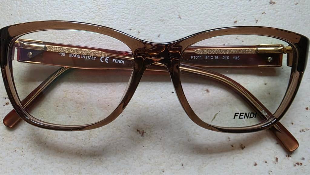 FENDI Brilmontuur F1011, Made in Italy, Luxe Design, Nieuw, Ophalen of Verzenden, Nieuw, Bruin, Overige merken