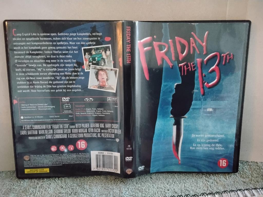 FRIDAY  THE  13TH HORROR ZE ZYN GEWAARSCHUWD  ZE ZYN GEDOEMD, Cd's en Dvd's, Dvd's | Horror, Vanaf 16 jaar, Ophalen of Verzenden