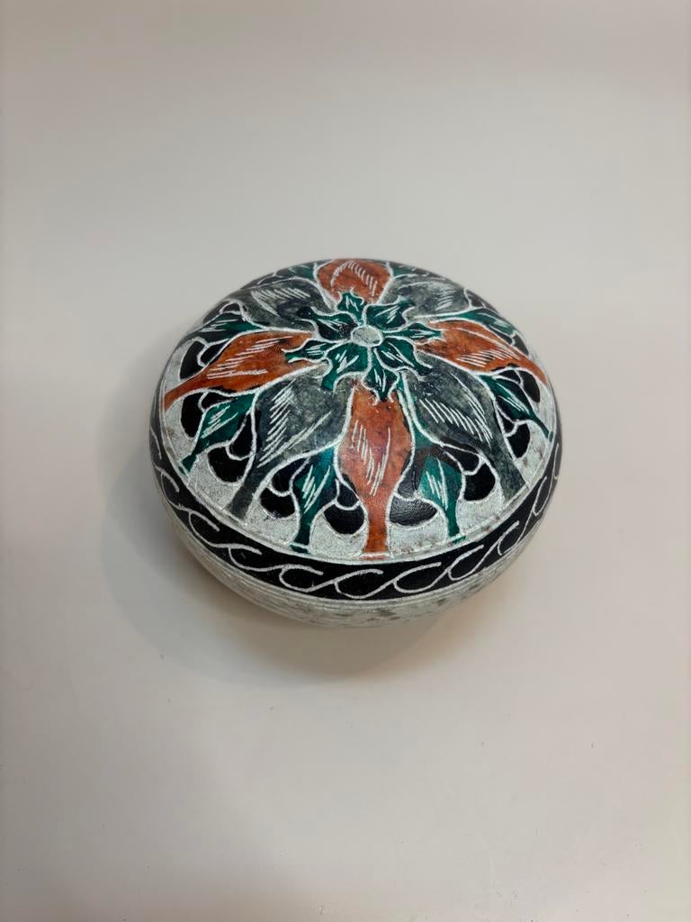 Handgesneden Spekstenen Doosje - Decoratief & Uniek, Ophalen of Verzenden