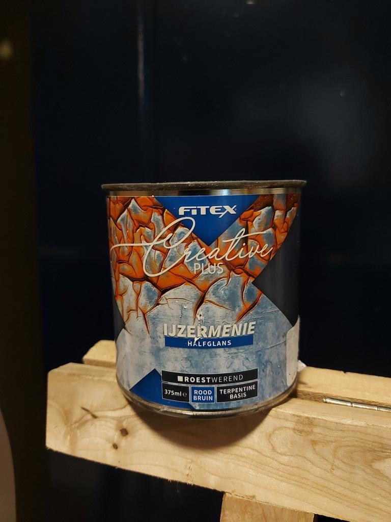Fitex Creative Plus Grondverf/ijzermenie- 375ml, Doe-het-zelf en Verbouw, Verf, Beits en Lak, Gebruikt, Bruin, Ophalen of Verzenden