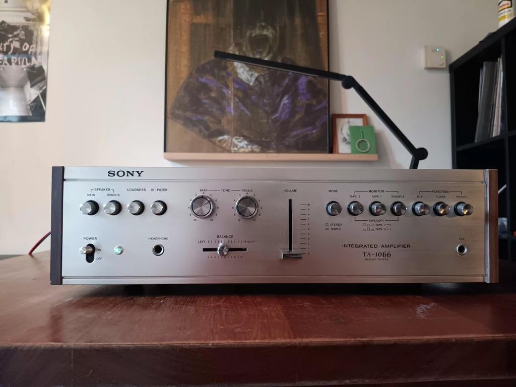 Sony ta-1066 stereo integrated amplifier gereviseerd, Refurbished, Ophalen of Verzenden, 60 tot 120 watt, Sony
