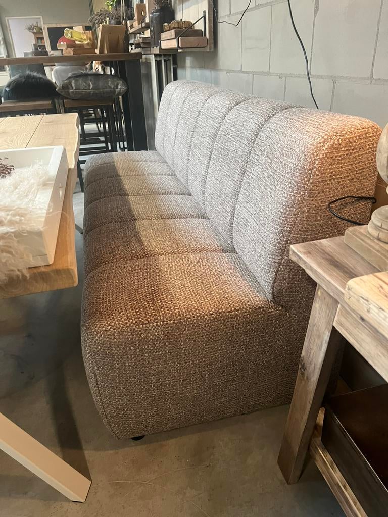 eetbank Esther stof 200cm, Overige kleuren, Nieuw, Ophalen of Verzenden, Vier