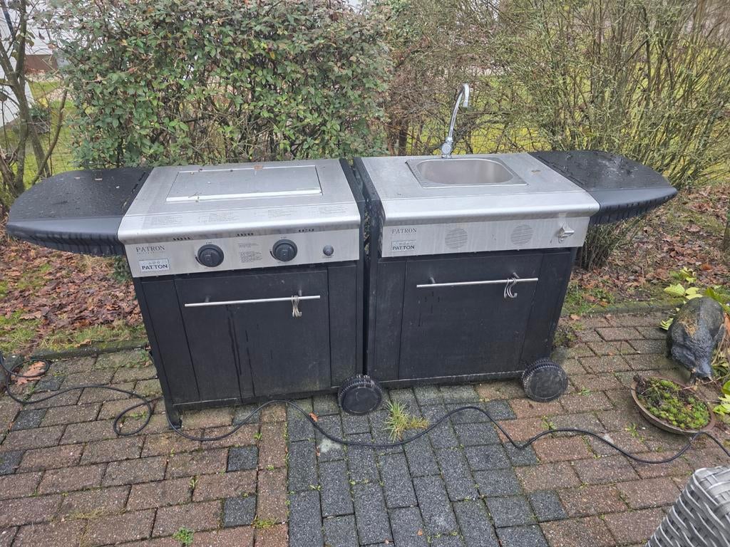 Patton BBQ met wasbak, Ophalen of Verzenden, Gebruikt, Patton