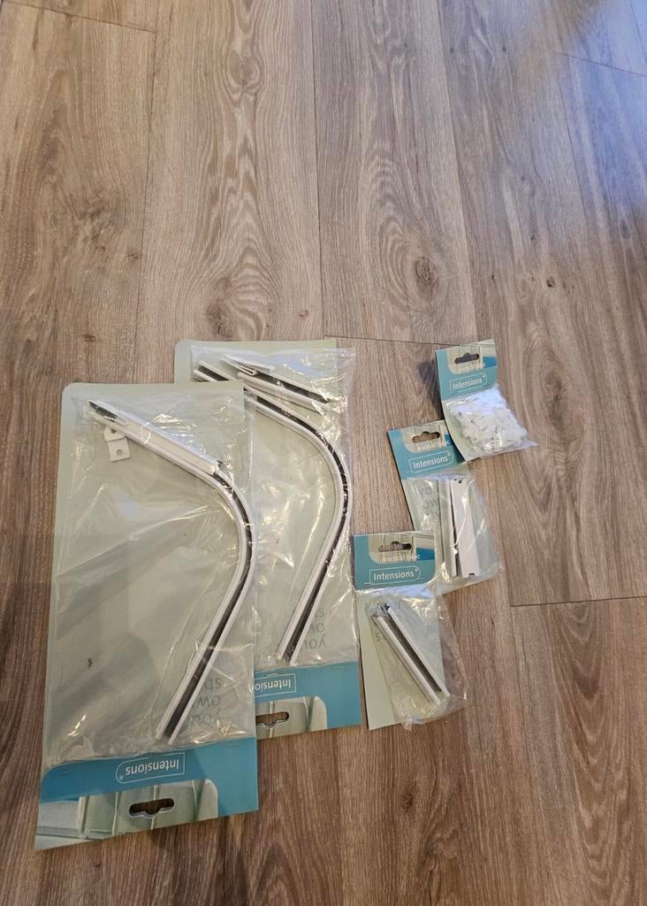 Gordijnrail benodigheden- Compleet met accessoires, Ophalen, Nieuw, Rond