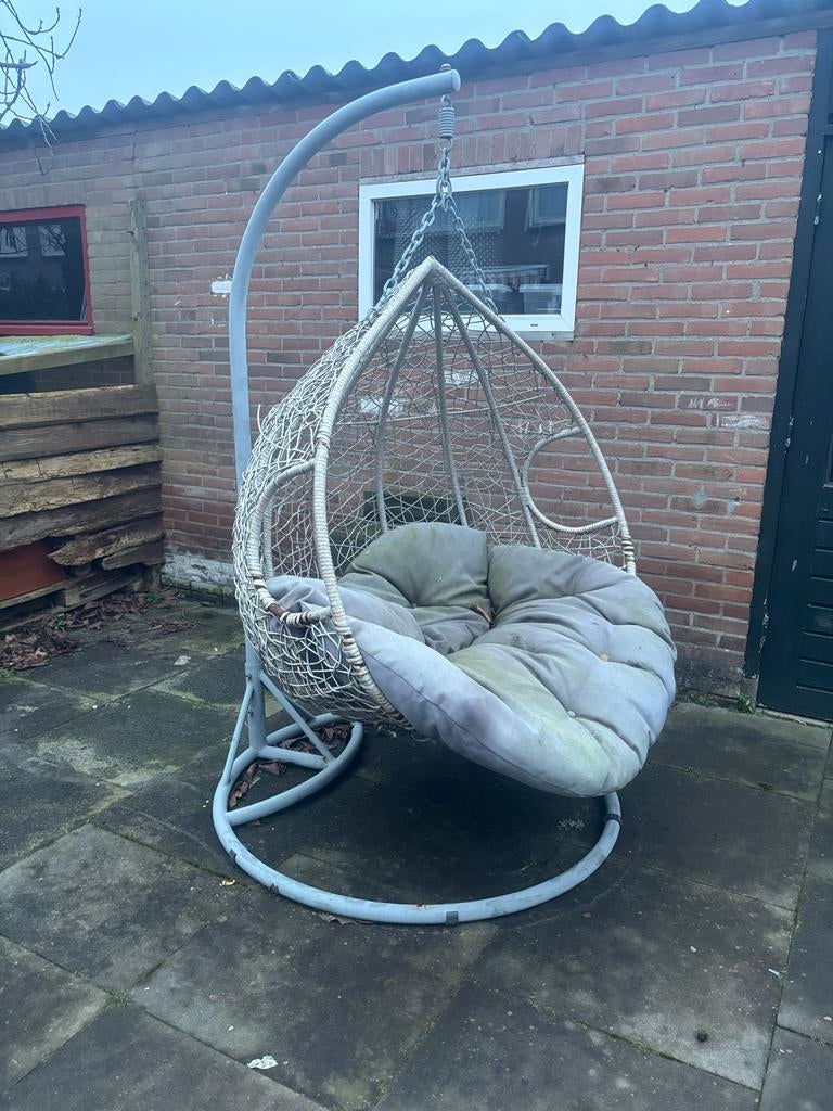 Hangstoel 2 persoons, Gebruikt, Ophalen of Verzenden, Metaal, 2persoons hangstoel