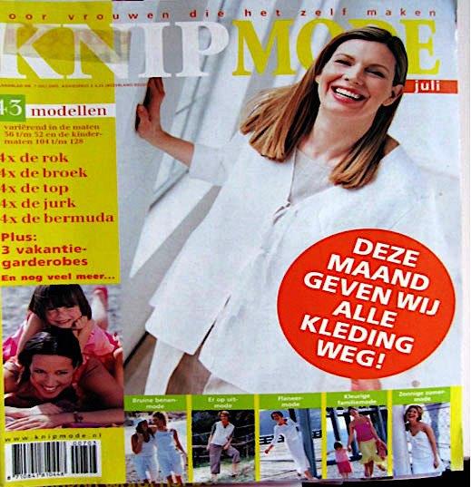 4 x knipmode als nieuw 7/2003 EN 3 en 10/2005 EN bijl 3/2015, Overige typen, Verzenden, Vrouw, Zo goed als nieuw