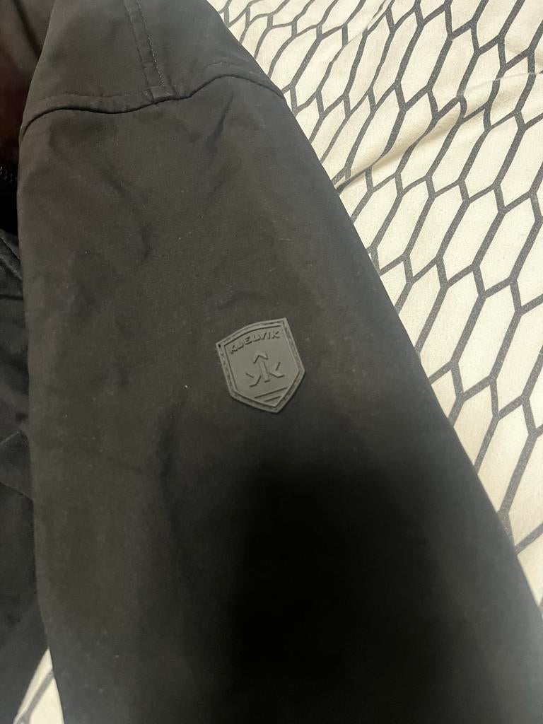 Zwarte jas van kjelvik - Maat S, Zwart, Kjelvik, Ophalen of Verzenden, Zo goed als nieuw