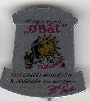 Speldje DROGISTERIJ OBAT CUIJK B JEURISSEN APOTHEKER (A3), Verzenden, Gebruikt, Overige onderwerpen