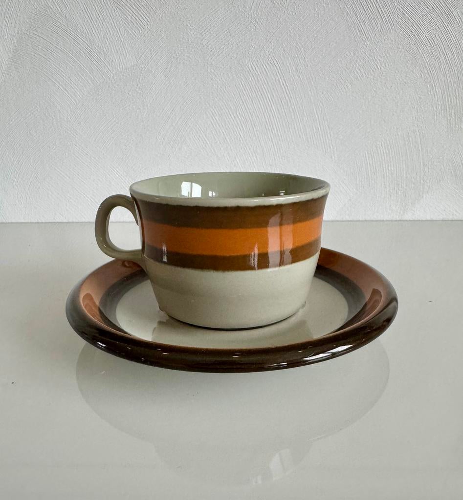 7 Rörstrand Annika kop met schotels. Nieuwstaat!, Huis en Inrichting, Keuken | Servies, Ophalen of Verzenden, Zo goed als nieuw