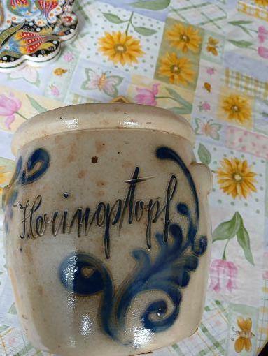 Mooie Heringstopf, Keulse Pot voor Haring,(adv.nr.326, Ophalen of Verzenden