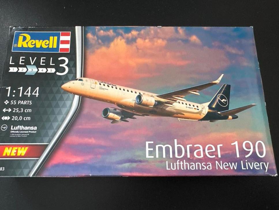 Revell Embraer 190 Lufthansa New Livery Modelbouwpakket, 1:50 of kleiner, Auto, Revell, Nieuw