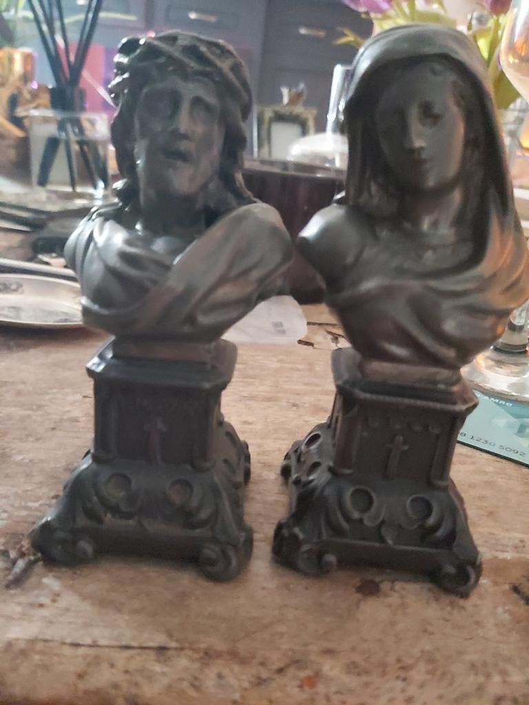 Tinnen beeldjes, Antiek en Kunst, Ophalen of Verzenden