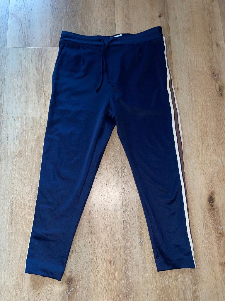 Just Junkies heren blauwe pantalon chino jogger broek mt L, Maat 52/54 (L), Blauw, Ophalen of Verzenden, Zo goed als nieuw