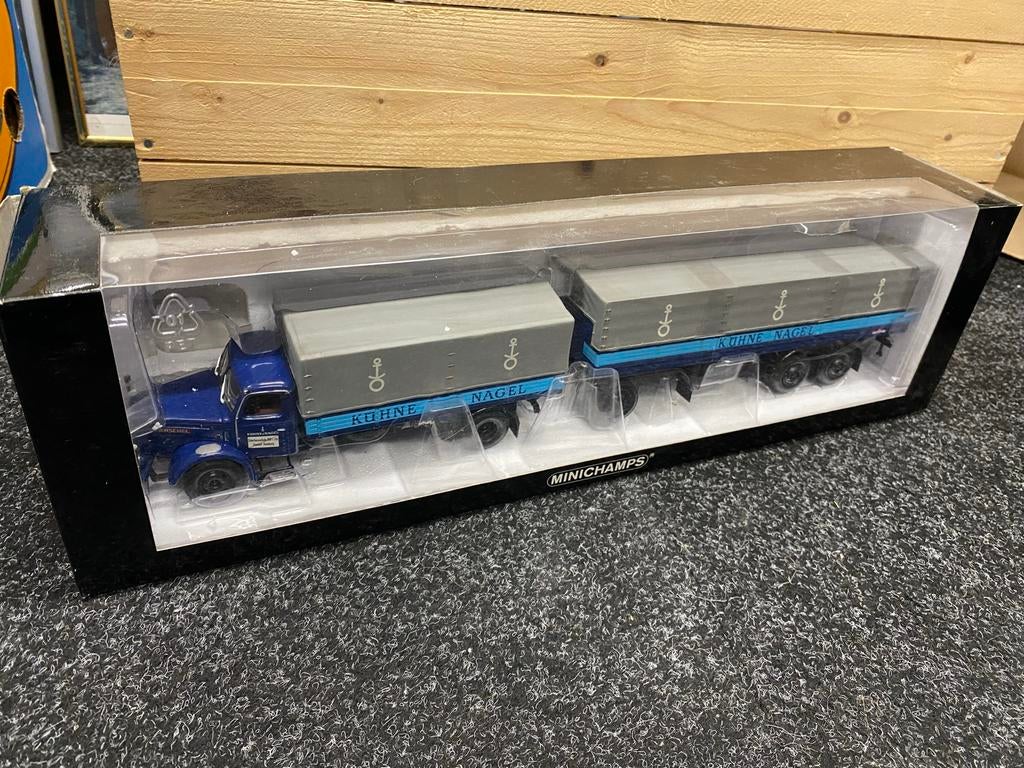 Minichamps 1:43 MAN Truck Kühne Nagel, Hobby en Vrije tijd, Modelauto's | 1:43, Nieuw, Bus of Vrachtwagen, MiniChamps, Ophalen of Verzenden