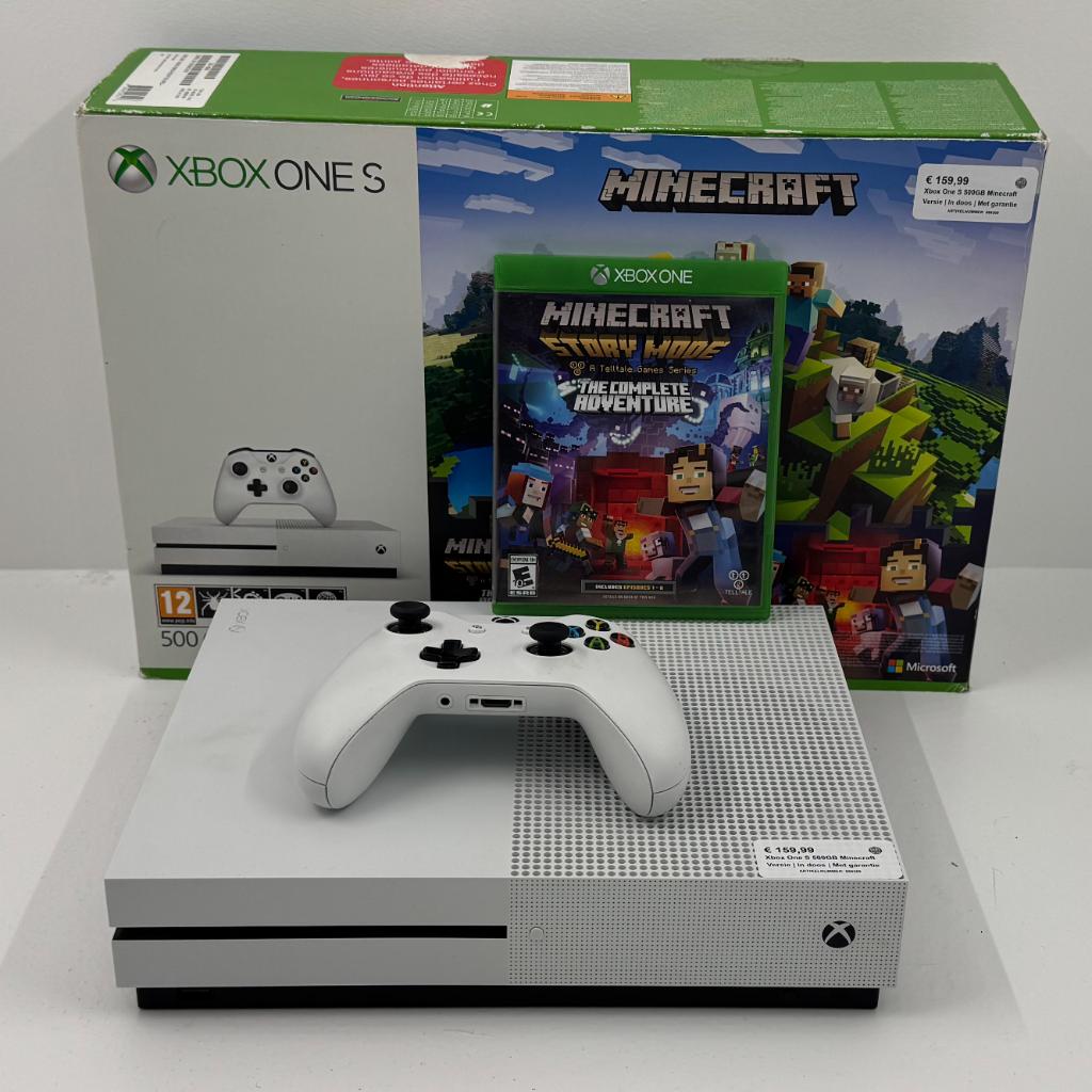 Xbox One S 500GB Minecraft Versie | In doos | Met garantie, Dordrecht@usedproducts.nl, Toulonselaan 72, Xbox One S, Ophalen of Verzenden