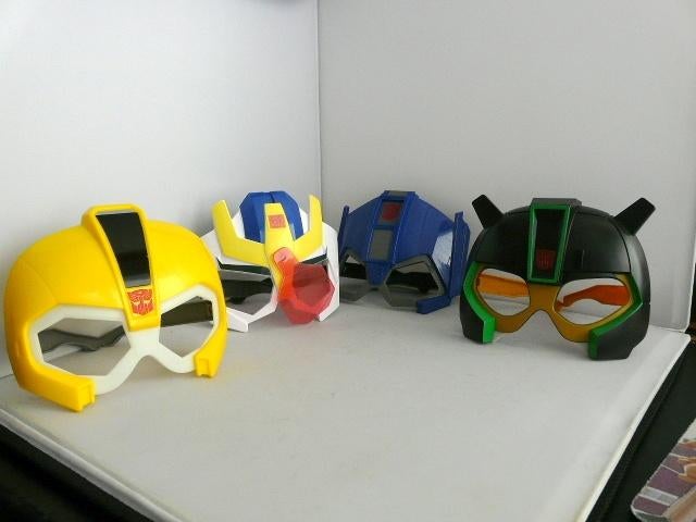 McDonalds 2016 # Transformers - 4 maskers, Verzamelen, Transformers, Overige generaties, Ophalen of Verzenden, Zo goed als nieuw