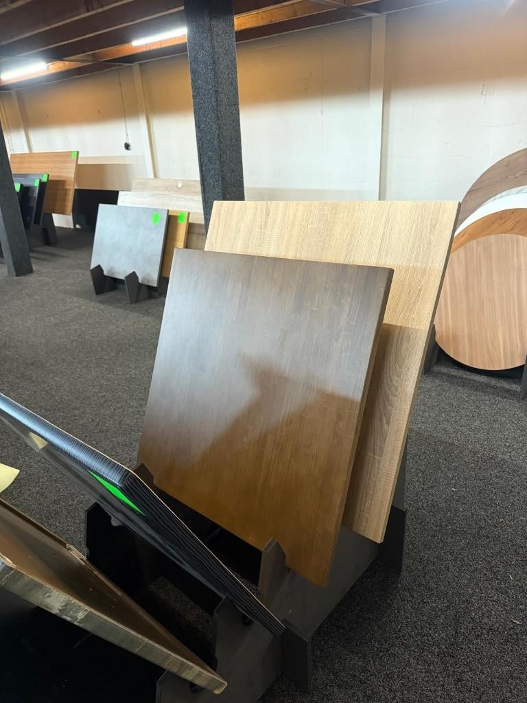 Houtlook Tafelblad 90x90 cm, Ophalen, Overige materialen, Gebruikt, 50 tot 100 cm