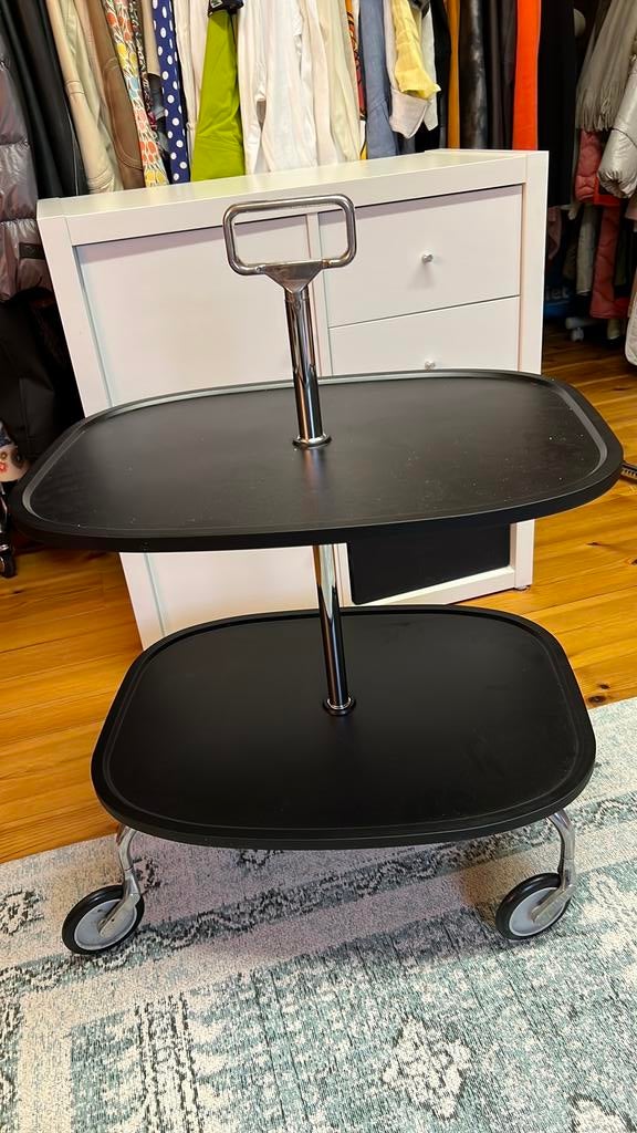 Trolly kartell zwart, Huis en Inrichting, 45 tot 60 cm, Rond, Ophalen of Verzenden, Zo goed als nieuw