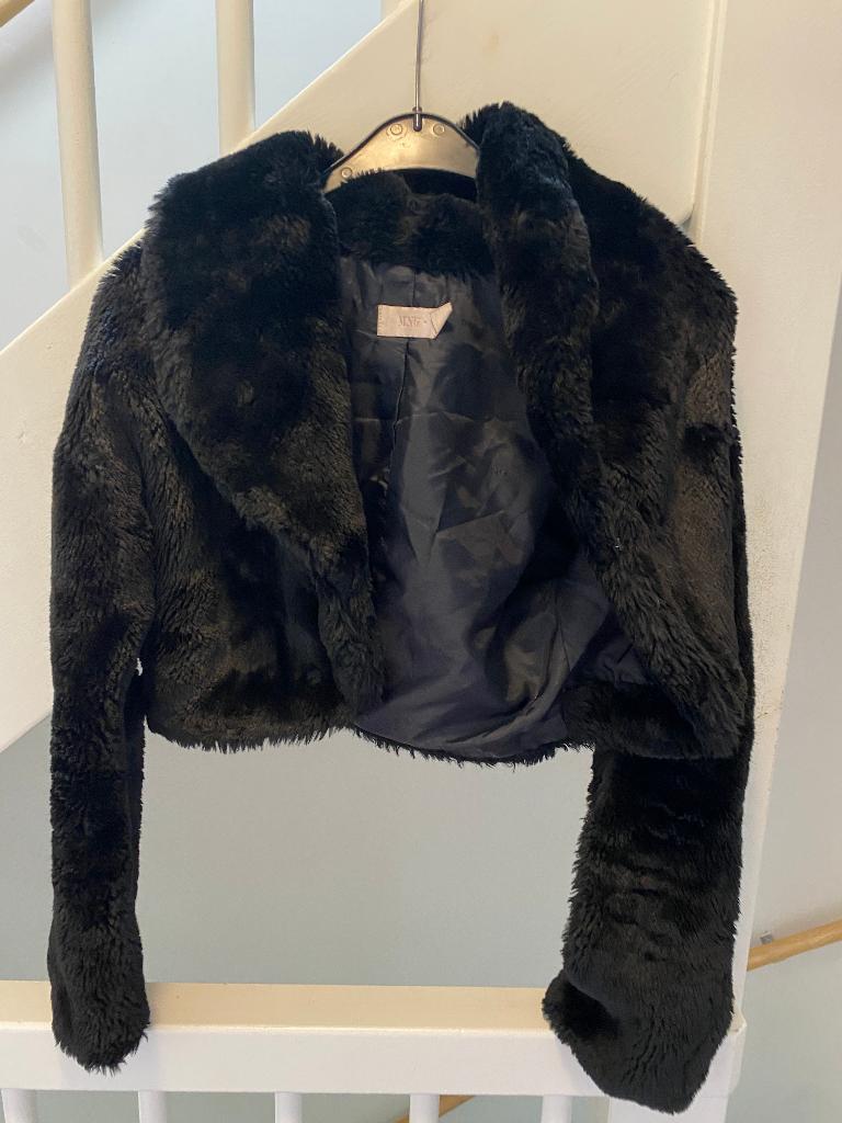 MANGO ZWART TEDDY BONT JAS, MAAT; M, Kleding | Dames, Jassen | Winter, Maat 38/40 (M), Mango, Zwart, Ophalen of Verzenden