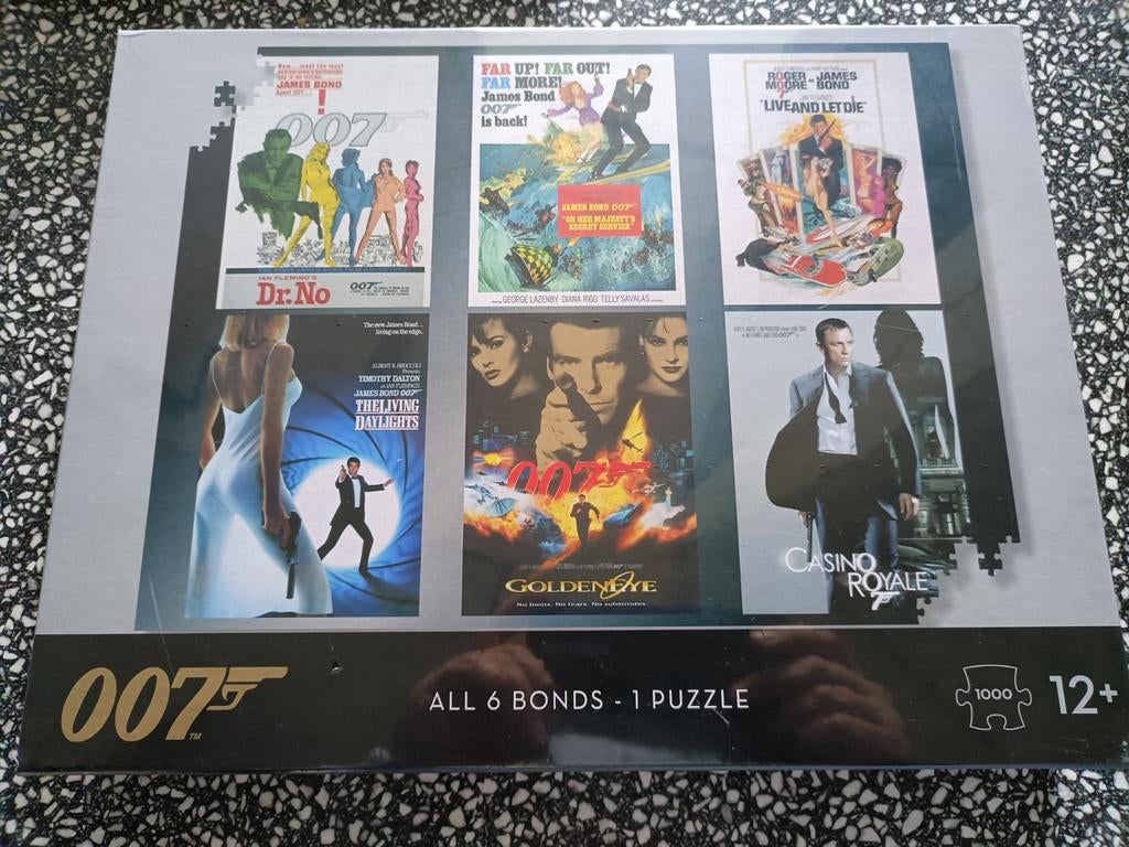 Nieuwe Legpuzzel James Bond 007 1000 stukjes, Hobby en Vrije tijd, Ophalen of Verzenden, 500 t/m 1500 stukjes, Nieuw