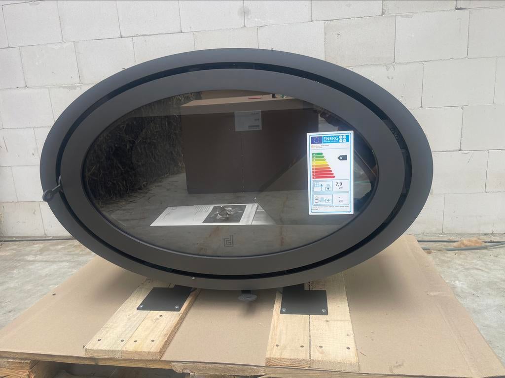 Tekoop dik geurts oval front houtkachel, Ophalen of Verzenden, Vrijstaand, Hout, Nieuw