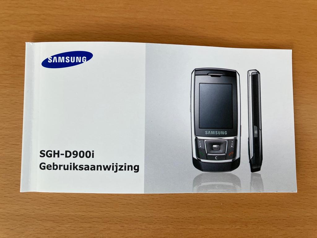 Gebruiksaanwijzing Samsung telefoon SGH-D900i, Ophalen of Verzenden
