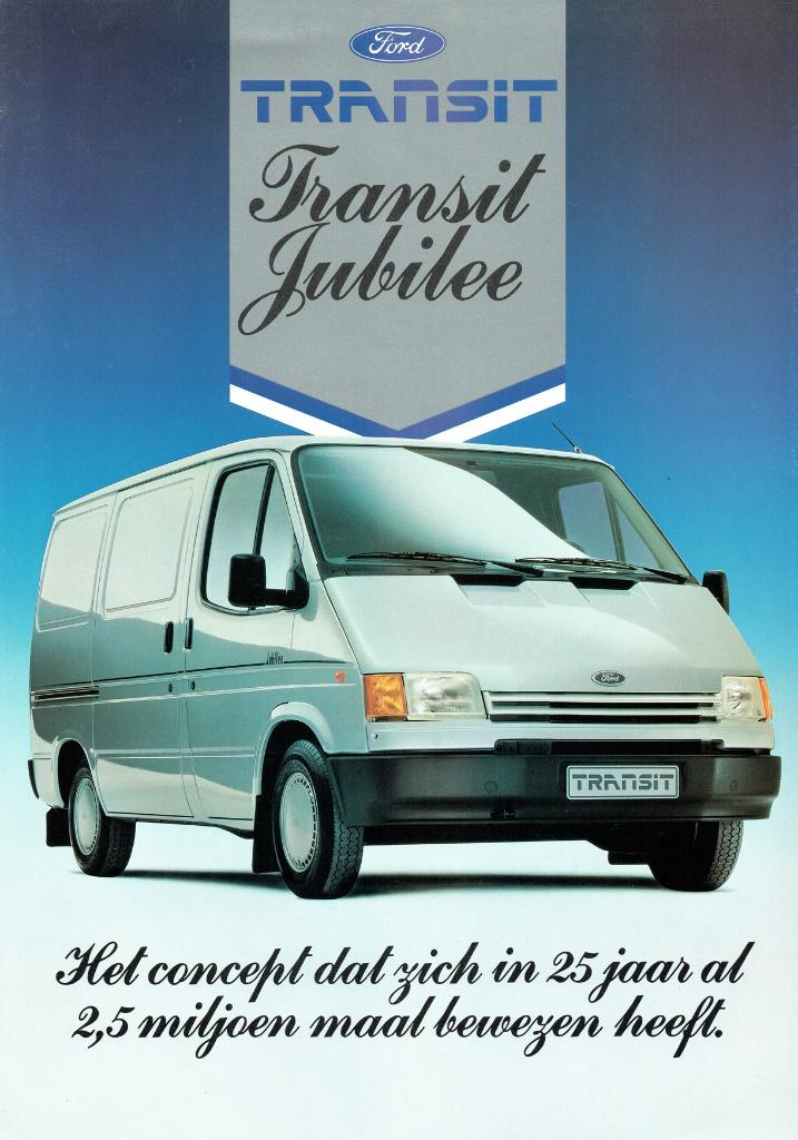Folder Ford Transit Jubilee (ca.1990), Verzenden, Gelezen, Ford