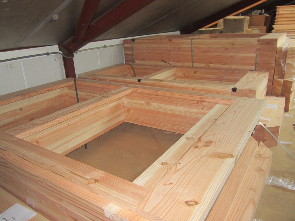 deurframes douglas voor overkapping of tuinhuis, Ophalen, 80 tot 100 cm, Nieuw, Buitendeur