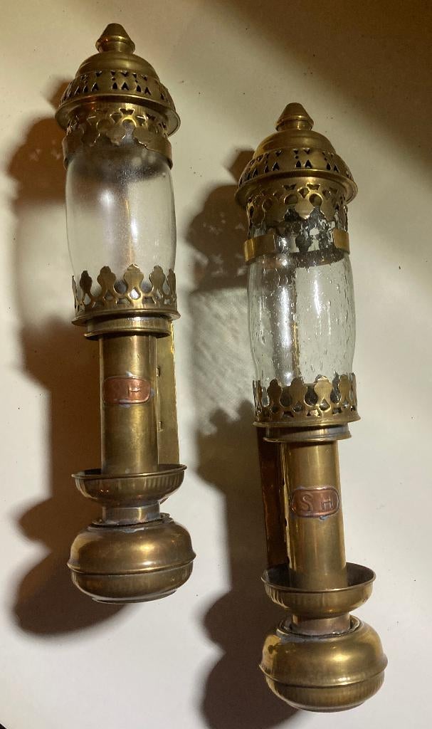 Wagonlampjes., Antiek en Kunst, Curiosa en Brocante, Ophalen of Verzenden