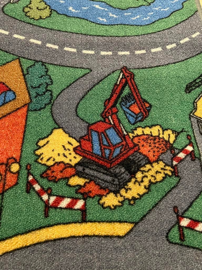 Speelkleed met straten en gebouwen Z.G.A.N. circa 120 x 80cm, Ophalen, Zo goed als nieuw