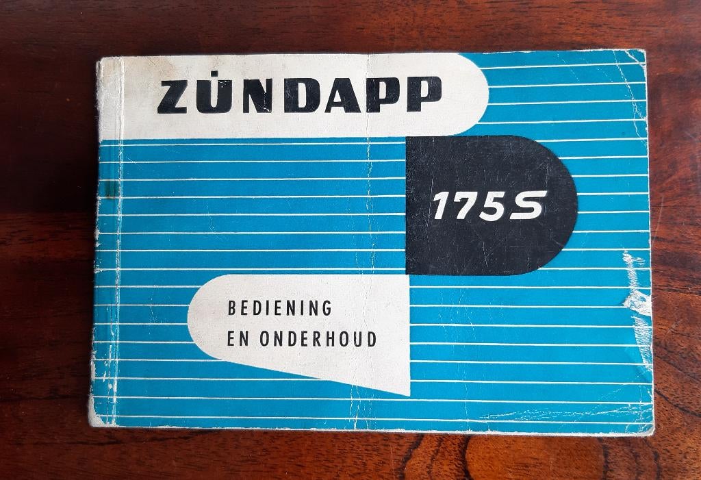 Zundapp 175S bediening en onderhoudsboekje Nederlandstalig, Ophalen of Verzenden, Overige merken
