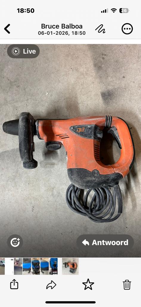 Spit 452 boor/klopmachine, Ophalen of Verzenden, Zo goed als nieuw, 1200 watt of meer, Overige typen