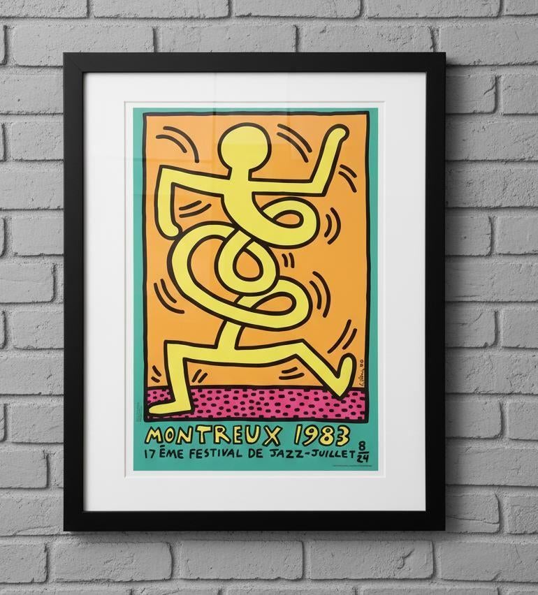 KEITH HARING | Montreux Jazz Festival 1983 | affiche Poster, Verzamelen, Posters, Ophalen of Verzenden, Nieuw, A1 t/m A3, Film en Tv